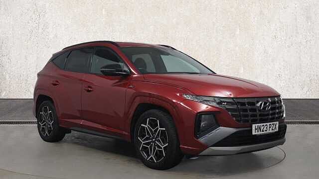 Hyundai TUCSON 1.6 h T-GDi N Line SUV 5dr Petrol Hybrid Auto Euro 6 (s/s) (230 ps) Red