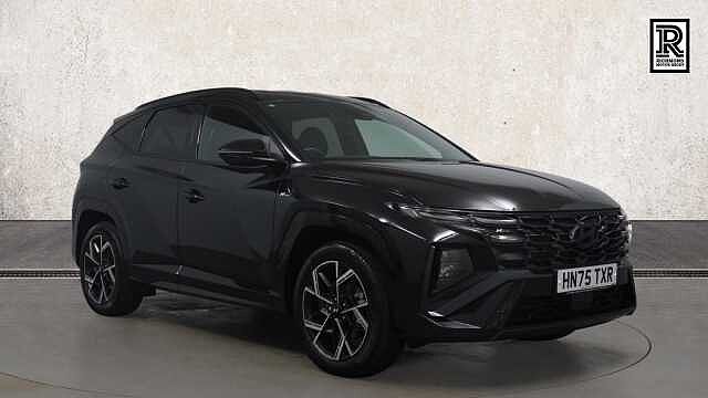Hyundai TUCSON 1.6 T-GDi N Line SUV 5dr Petrol Hybrid Auto Euro 6 (s/s) (215 ps) BLACK