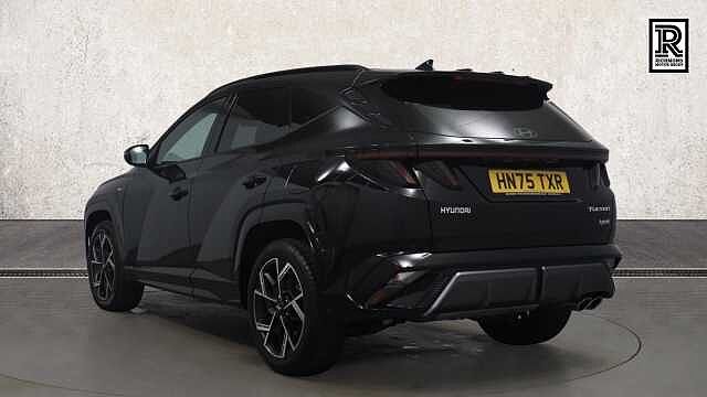 Hyundai TUCSON 1.6 T-GDi N Line SUV 5dr Petrol Hybrid Auto Euro 6 (s/s) (215 ps) BLACK