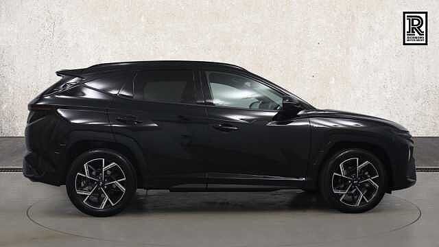 Hyundai TUCSON 1.6 T-GDi N Line SUV 5dr Petrol Hybrid Auto Euro 6 (s/s) (215 ps) BLACK