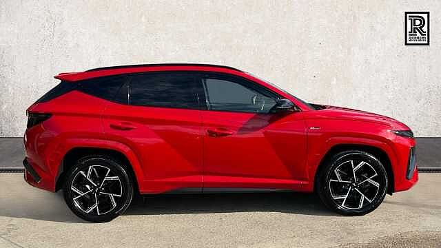 Hyundai TUCSON 1.6 T-GDi N Line SUV 5dr Petrol Hybrid Auto Euro 6 (s/s) (215 ps) Red