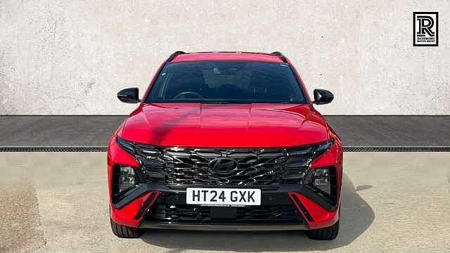 Hyundai TUCSON 1.6 T-GDi N Line SUV 5dr Petrol Hybrid Auto Euro 6 (s/s) (215 ps) Red