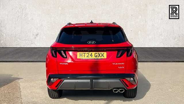 Hyundai TUCSON 1.6 T-GDi N Line SUV 5dr Petrol Hybrid Auto Euro 6 (s/s) (215 ps) Red