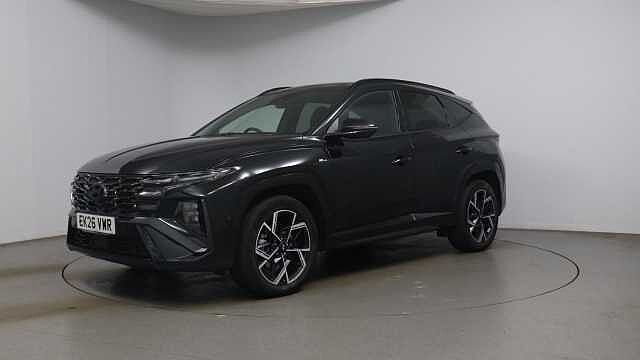 Hyundai TUCSON 1.6T N Line S SUV 5dr Petrol Hybrid Auto Euro 6 (s/s) (239 ps) Black