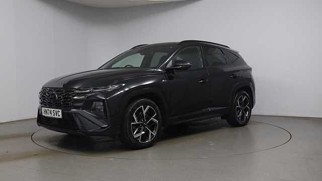Hyundai TUCSON 1.6 T-GDi MHEV N Line S SUV 5dr Petrol Hybrid DCT Euro 6 (s/s) (160 ps) Black